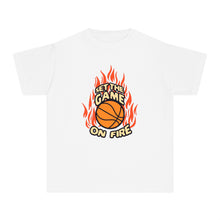 Load image into Gallery viewer, Youth Basketball Tee – Set the Game on Fire