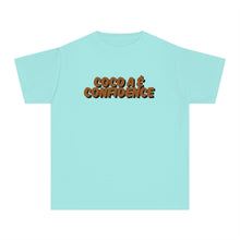 Load image into Gallery viewer, Youth Midweight Tee - "Cocoa & Confidence"