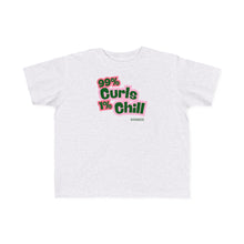 Load image into Gallery viewer, 99% Curls 1% Chill Toddler's Jersey Tee - Fun & Playful Kids Shirt