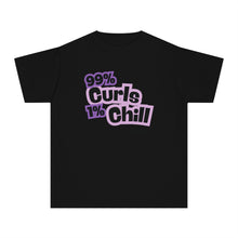 Load image into Gallery viewer, 99% Curls 1% Chill Youth Midweight Tee