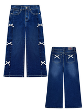 Load image into Gallery viewer, Triple Bow Denim Pants (PRE-Order)