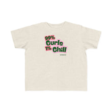 Load image into Gallery viewer, 99% Curls 1% Chill Toddler's Jersey Tee - Fun & Playful Kids Shirt