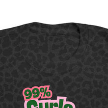 Load image into Gallery viewer, 99% Curls 1% Chill Toddler&#39;s Jersey Tee - Fun &amp; Playful Kids Shirt
