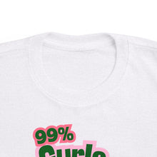 Load image into Gallery viewer, 99% Curls 1% Chill Toddler&#39;s Jersey Tee - Fun &amp; Playful Kids Shirt
