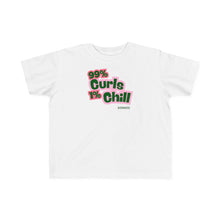 Load image into Gallery viewer, 99% Curls 1% Chill Toddler&#39;s Jersey Tee - Fun &amp; Playful Kids Shirt
