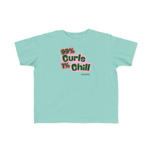 Load image into Gallery viewer, 99% Curls 1% Chill Toddler&#39;s Jersey Tee - Fun &amp; Playful Kids Shirt
