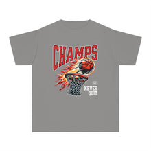 Load image into Gallery viewer, Youth Midweight  Basketball Champs T-Shirt - Never Quit
