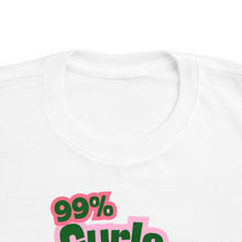 Load image into Gallery viewer, 99% Curls 1% Chill Toddler&#39;s Jersey Tee - Fun &amp; Playful Kids Shirt
