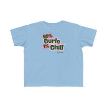 Load image into Gallery viewer, 99% Curls 1% Chill Toddler&#39;s Jersey Tee - Fun &amp; Playful Kids Shirt
