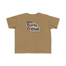 Load image into Gallery viewer, 99% Curls 1% Chill Toddler&#39;s Jersey Tee - Fun &amp; Playful Kids Shirt
