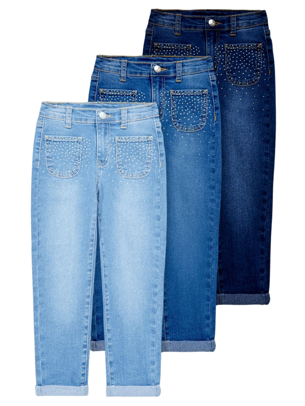 ✨ Sparkle Pocket Denim Jeans – 3 Shades (Pre-Order)
