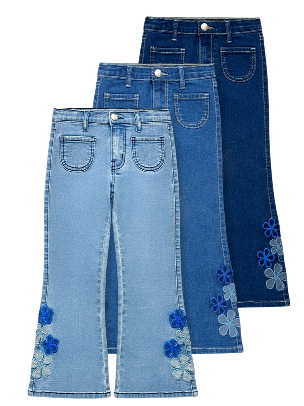 Petal Bloom Flare Jeans (PRE-Order)